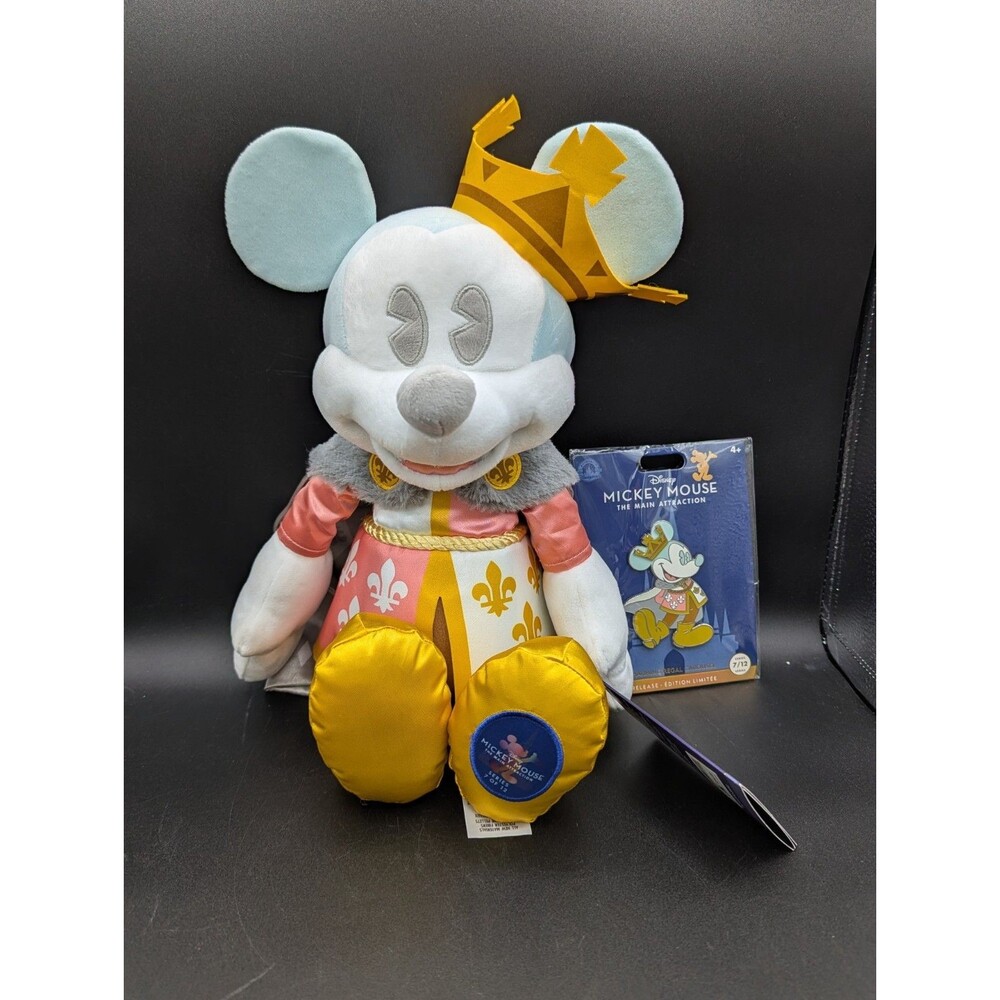 Disney Mickey Mouse Prince Charming Carousel Plush Pin The Main Attraction 7/12